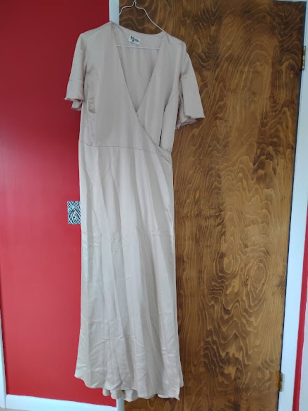 Champagne Show Me Your MuMu wrap dress size 2X